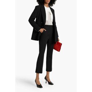 Max Mara Nepeta Wool Crepe Pants Black Size US 8 / IT 42